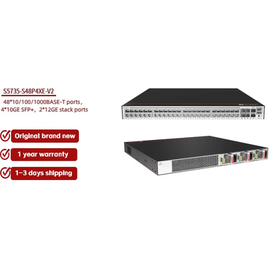 HW CloudEngine Latest POE Network Switch 48 Ports S5735-S48P4XE-V2