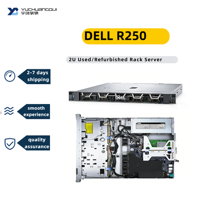 Second Hand Poweredge R250 1U Rack Server with Intel Xeon E-2300 Series Business Server