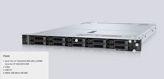Dell Poweredge Server PowerEdge R650 offers scalable memory and storage options with up to 12 NVMe drives and 32 DDR4 DIMMs