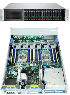 PCIE3.0 HPE ProLiant Server DL380 Gen9 16SFF Customized