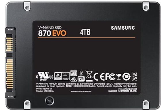 OEM Samsung 870 EVO 4TB SATA 2.5" 128 SSD Hard Disk