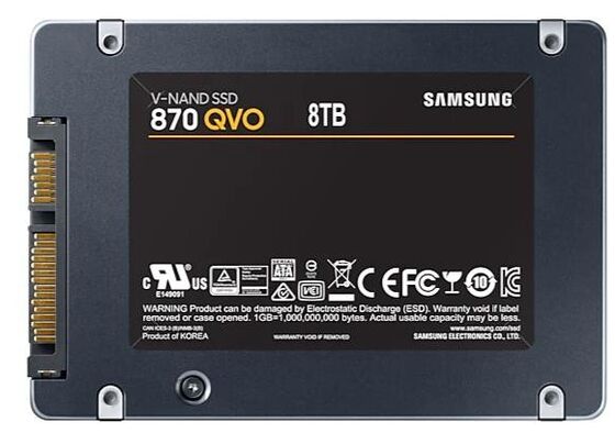 SATA 2.5" Portable SSD Hdd 8TB Samsung 870 QVO