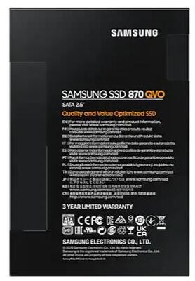 SATA 2.5" Portable SSD Hdd 8TB Samsung 870 QVO