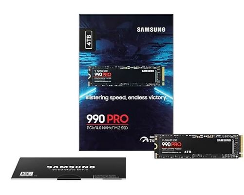 PCIe Gen 4.0 Samsung 990 PRO NVMe M.2 4TB SSD Internal Hard Disk For Laptop