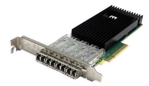 Quad Port Fiber SFP+ 10 Gigabit Ethernet PCI Express Server Adapter SILICOM PE310G4I71LB-XR