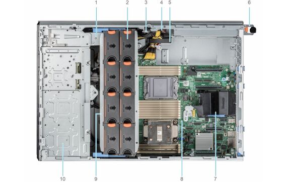 Dell PowerEdge T550 Tower Server with 16 DDR4 DIMM Slots