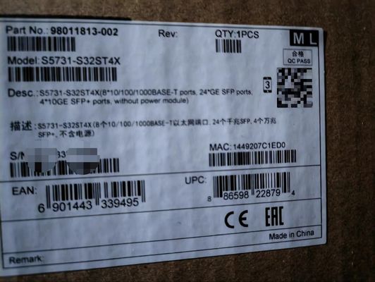 Huawei S5731-S32ST4X Gigabit Switch with 8 10/100/1000Base-T Ethernet Ports 24 Gigabit SFP and 4 10 Gigabit SFP+ Ports