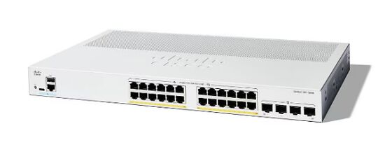 Original New Cisco C1300-24P-4G 24-port GE PoE Switch with 195W PoE Budget and 56 Gbps Switching Capacity