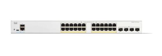 Original New Cisco C1300-24P-4G 24-port GE PoE Switch with 195W PoE Budget and 56 Gbps Switching Capacity