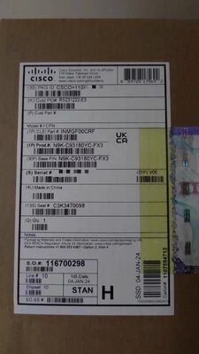 Cisco N9K-C93180YC-FX3 48-Port SFP+ Ethernet Network Switch with 40/100G QSFP28 Uplinks for Enterprise-Level Data Centers