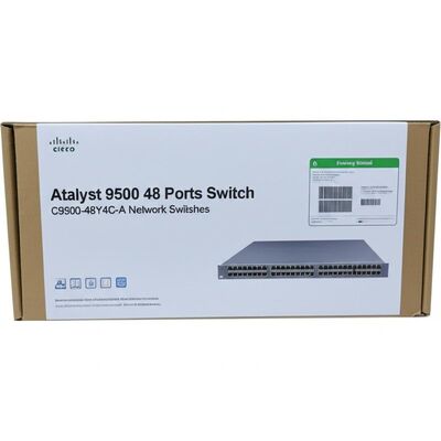 Cisco C9500-48Y4C-A Enterprise Network Switch with 48x25G Ports 3.2 Tbps Switching Capacity and PoE Support