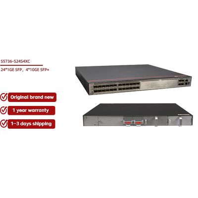Huawei S5736-S24S4XC Network Switch with 24xGigabit SFP and 4x10GE SFP+ Ports - New Factory Sealed