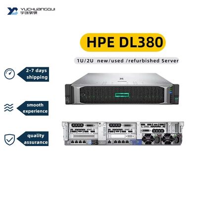 HPE ProLiant DL380 G9 2U Rack Server with Intel Xeon E5 Series, 24 DDR4 DIMM Slots, Refurbished and Tested for Data Centers