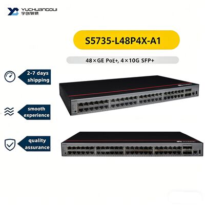 CloudEngine S5735-L48P4X-A1 48 10/100/1000BASE-T Ethernet Ports, 4 10G SFP+ Ports