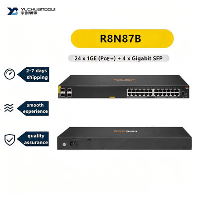 HPE Aruba CX 6000 R8N87B 24 Port Gigabit PoE Switch 4x1G SFP Uplink