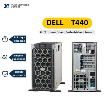 Second Hand Dell Emc Poweredge T440 Intel Xeon Gold 5118 Silver 4208 Network Cloud Computer Used Tower Server