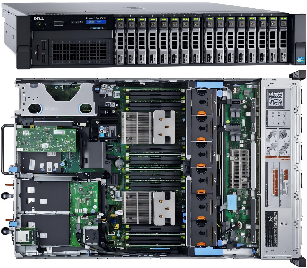 2U Rack Dell PowerEdge R730 Server 768GB For HPC E-Commerce