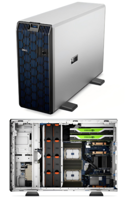 Dell PowerEdge T550 Tower Server with 16 DDR4 DIMM Slots